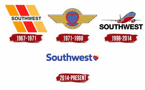 history of Southwest Airlines logo changes