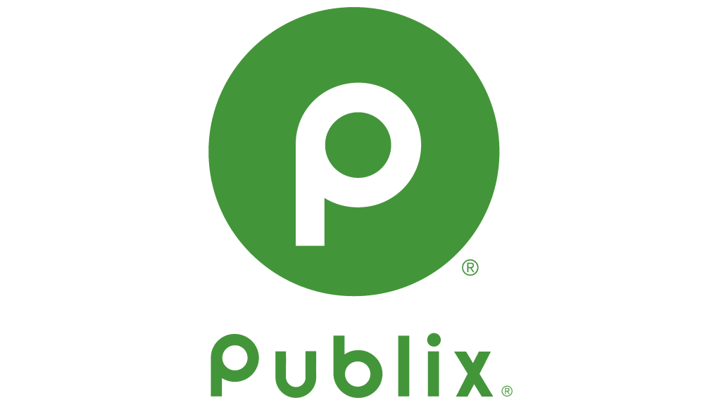 Publix Logo、Publix's minimalistic logo, with a circular emblem embodying the 'P'